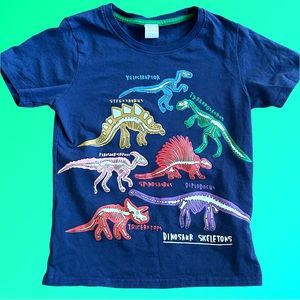 Cute Crew Boy’s Dinosaur Skeletons T-Shirt